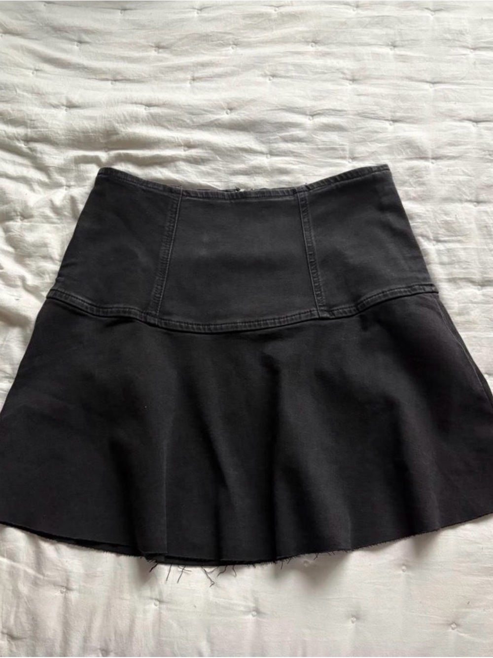 We The Free Black High-Rise Circle Skirt